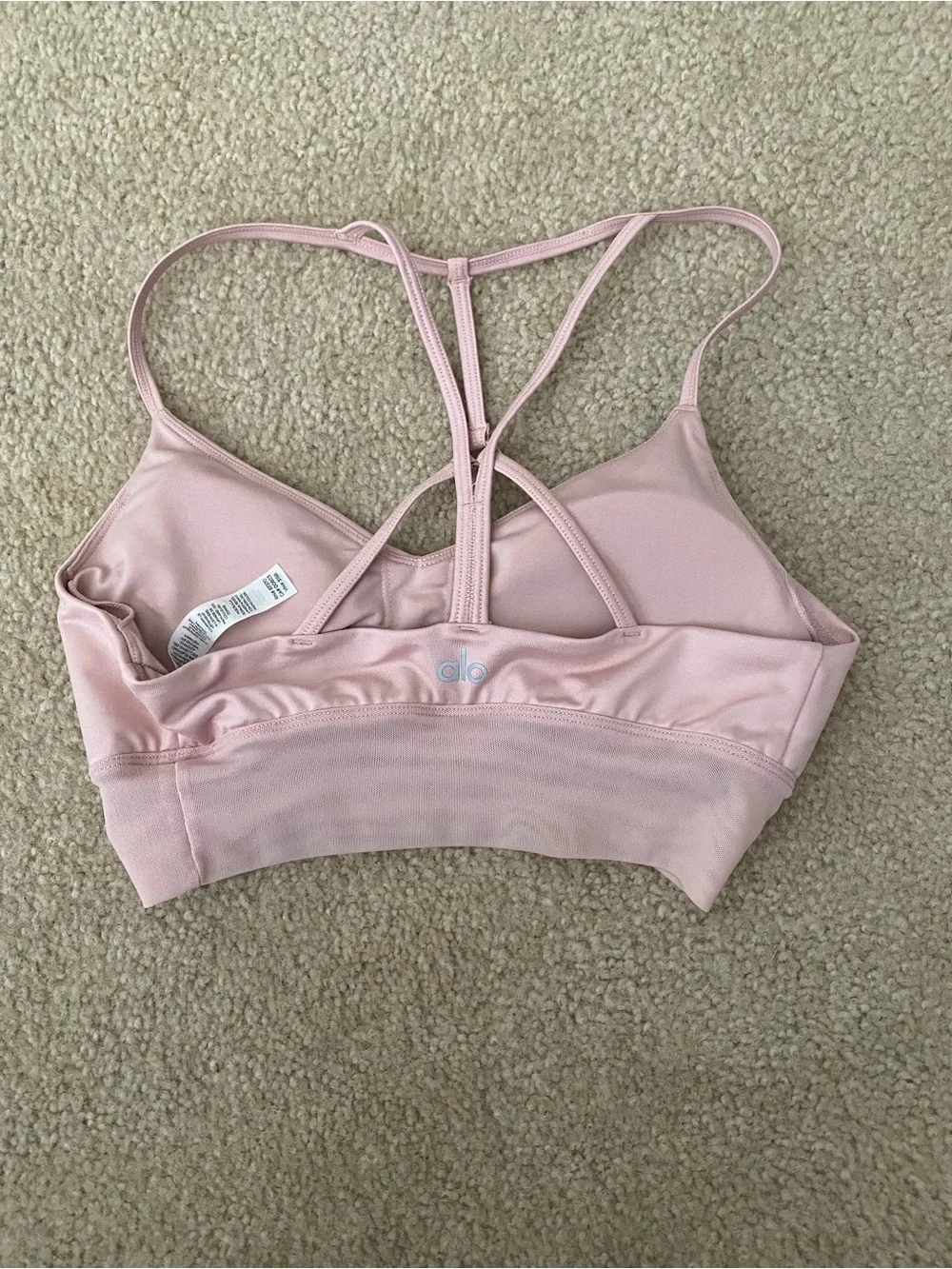 ALO Yoga Strappy Alosoft Lavish Sports Bras - Picture 3 of 10